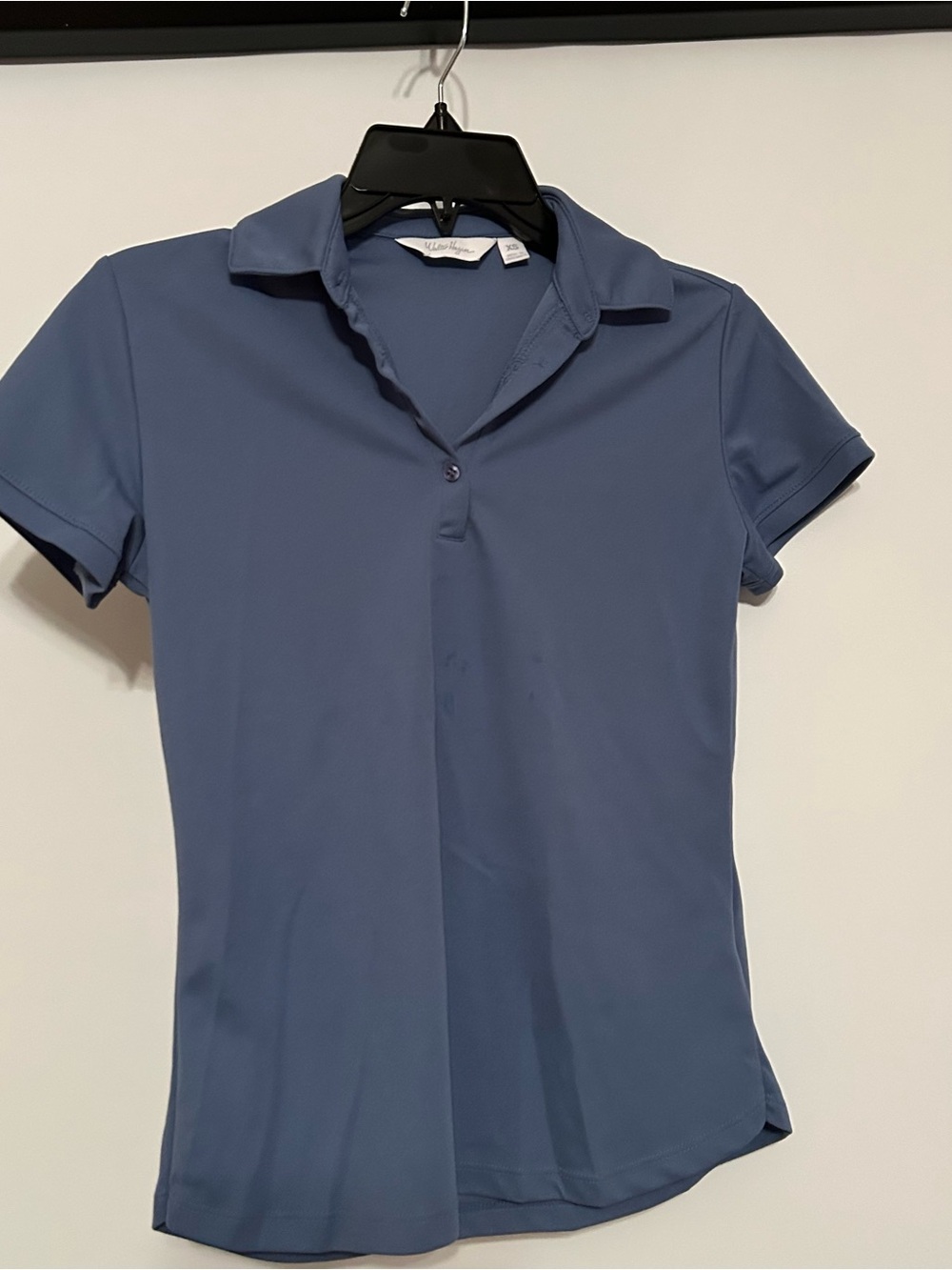 Walter Hagen Slate Blue Short-Sleeve Button Down Polo